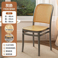 Plastic rattan chair, vintage rattan chair, backrest chair, breathable for home dining chair, commercial dining table and chair, outdoor picnic stool