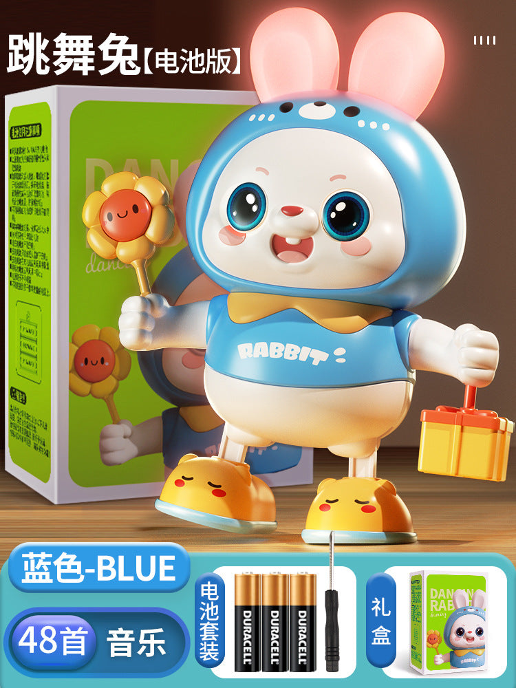 Kids' frog dancing robot toy with lights, singing, educational early learning machine, gift for boys and girls ages 0-3
