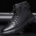 Men's martin boots: new 2025 autumn/winter collection - fleece-lined, british style, high-top casual leather shoes, non-slip men's footwear