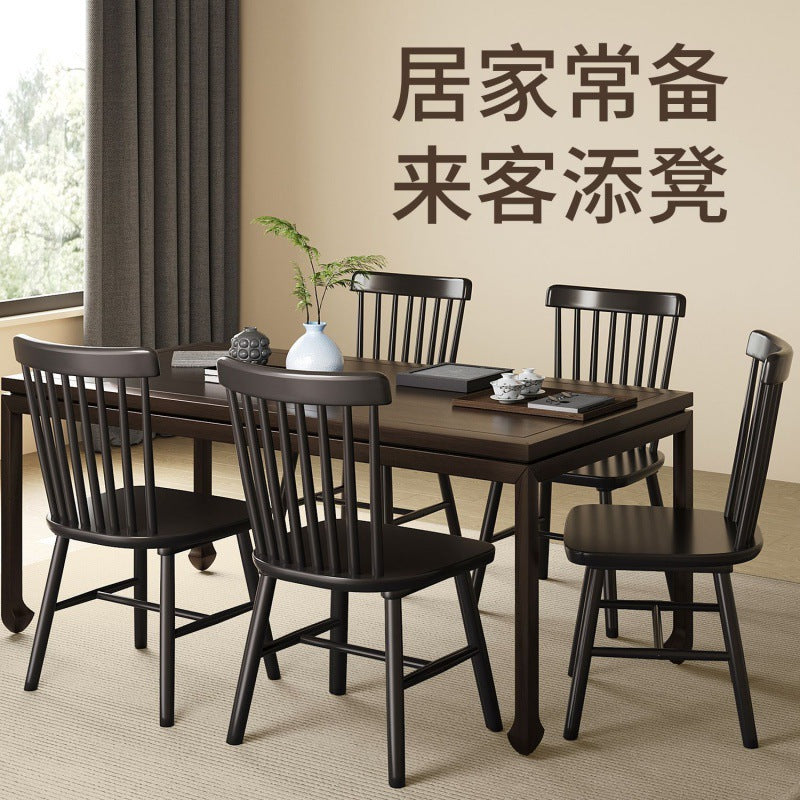 Scandinavian solid wood dining chair for home desk chair for home modern casual backrest small apartment restaurant solid wood backrest chair