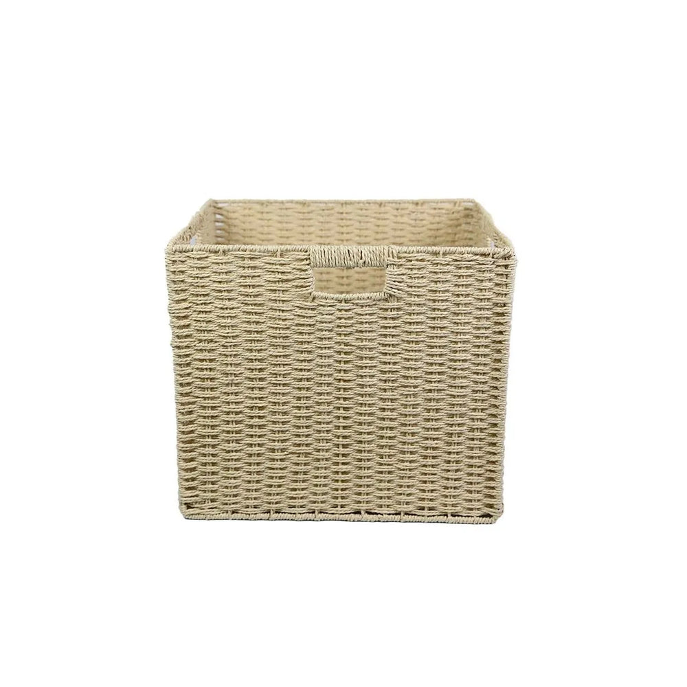 Modular grid storage cabinet - freestanding or wall-mounted, steel bookcase for home, kids' picture books, minimalist storage