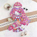 Kids' hoodie set, cross-border hot seller, trendy printed girls' fashion hooded sweatshirt and sweatpants set