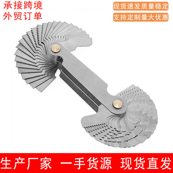 Thread Gauge Metric 60 Degree British 55 Degree Thread Sample Measuring Tool