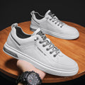 Men's shoes 2026 new spring collection: korean style trendy casual leather shoes, versatile sneakers, men's white canvas shoes 1987
