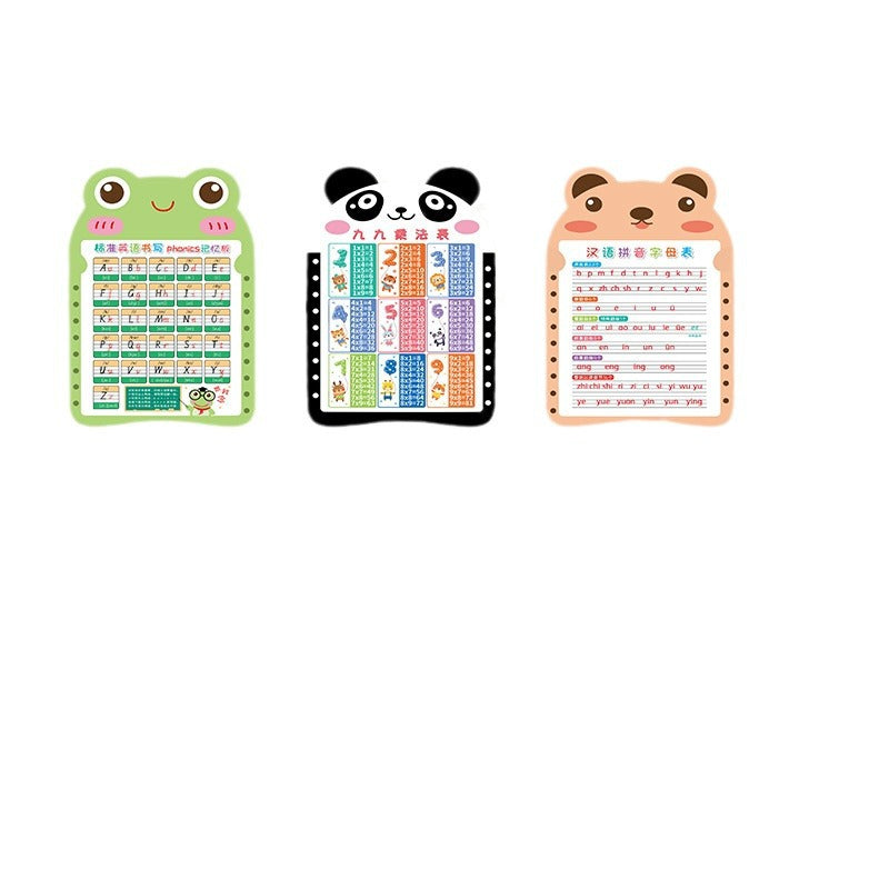 Kindergarten addition, subtraction, multiplication and division formula, Chinese pinyin table, early childhood connection, early education children's room, classroom puzzle wall sticker