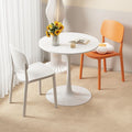 Thickened plastic dining chair modern casual backrest stool for home scandinavian dining table chair long sitting comfortable backrest small chair