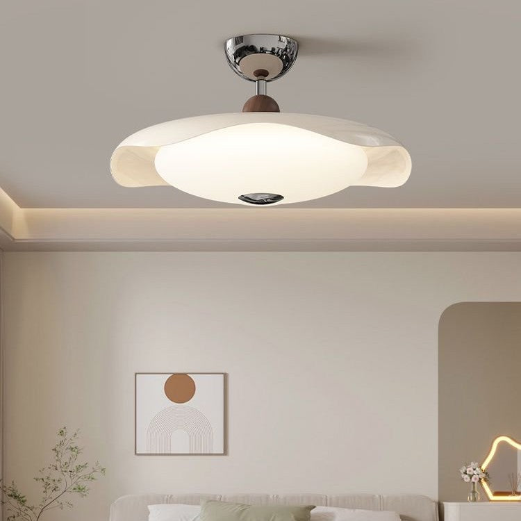 Walnut living room light French medieval style bedroom light dining room ceiling light cream simple full spectrum eye protection light