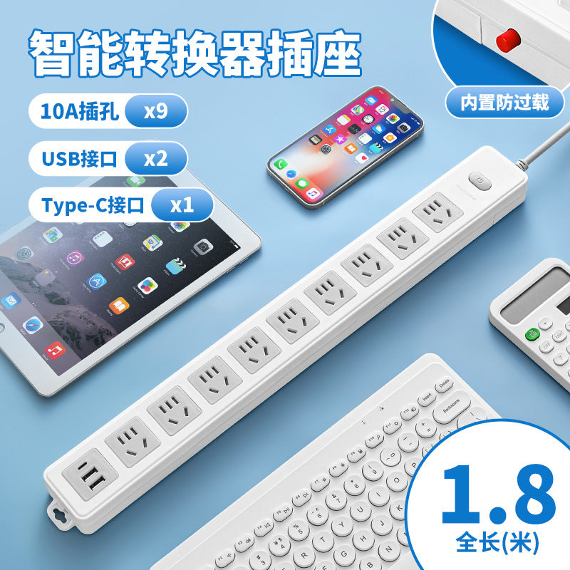 Multi-socket wireless power strip without cord socket with usb connection power strip self-wiring converter power strip power strip