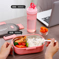 304 stainless steel insulated lunch box - perfect for students, elementary school kids, and school lunches. features compartments and a tray