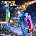 new revolver electric ice blast energy ring fully automatic continuous large capacity cool sound effect lighting water gun