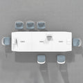 Conference table set: modern minimalist design for small meeting rooms, training, negotiations, live streaming, and office workstations