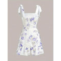 european and american women's clothing french waist halterdress long skirt summer flowers