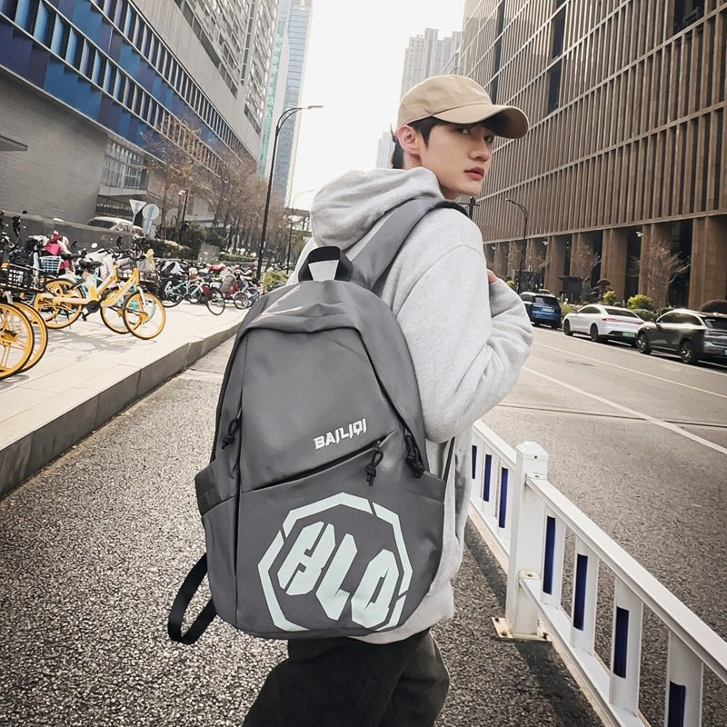 Student backpack - curved design, stylish and spacious. perfect for middle school, high school, and college students. ideal for travel, commuting, and everyday use. multifunctional and trendy