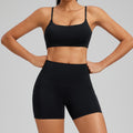 spring/summer new yoga outfit set - outdoor running pocket fitness set - butt-lifting compression sportswear set for women