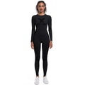 Customized seamless high-stretch long sleeve ski suit shapewear set for women - ideal for sports, running, cycling, and yoga