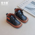First come, first served! get a pair of kids' casual shoes for just ¥9. new autumn/winter collection: boys' double-layered cotton short boots, student square-toe, fleece-lined shoes
