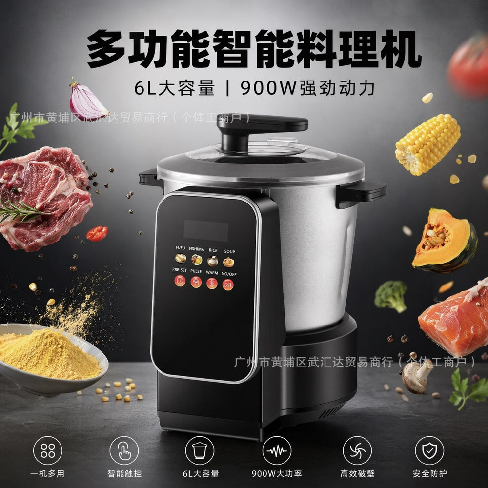 6l meat grinder - home & commercial use - stainless steel multifunctional electric food processor - garlic chopper & vegetable mincer