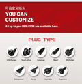 110v/220v wall-mounted electric heater - uk/eu/au/us plug - space heater for home, bathroom, and bedroom