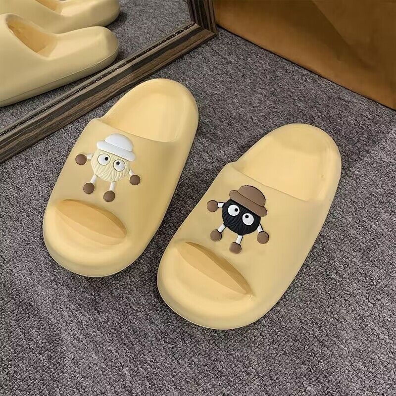 Summer fashion casual eva slippers - couple's style, wearable at home & out, durable, non-slip, lightweight, new 2026 collection