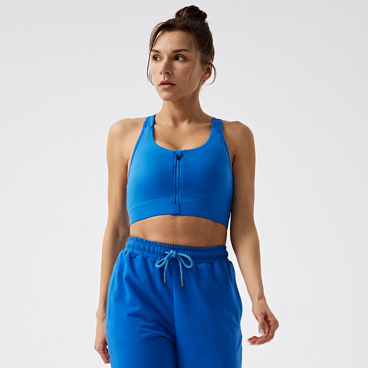 High-intensity workout tank top for women - dance, aerobics, and outdoor wear - shockproof bra, beautiful back design, fitness training sports tank top