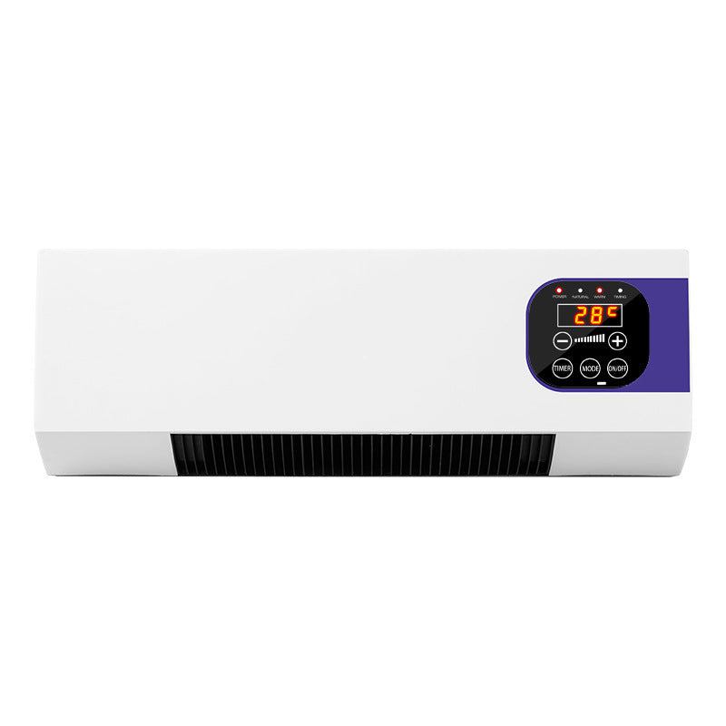Wall-mounted space heater - compact, remote-controlled, energy-efficient, waterproof, and quiet electric heater for home, bedroom, and bathroom