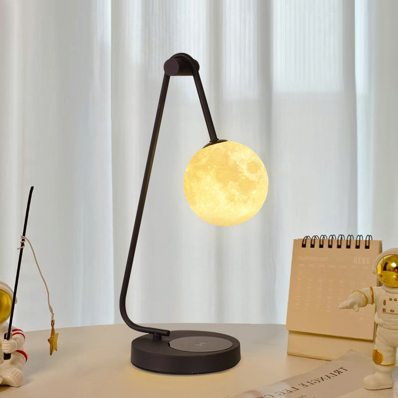 Bedroom table lamp simple touch sensor lamp living room bedside atmosphere lamp dimmable moon warm eye protection moon lamp