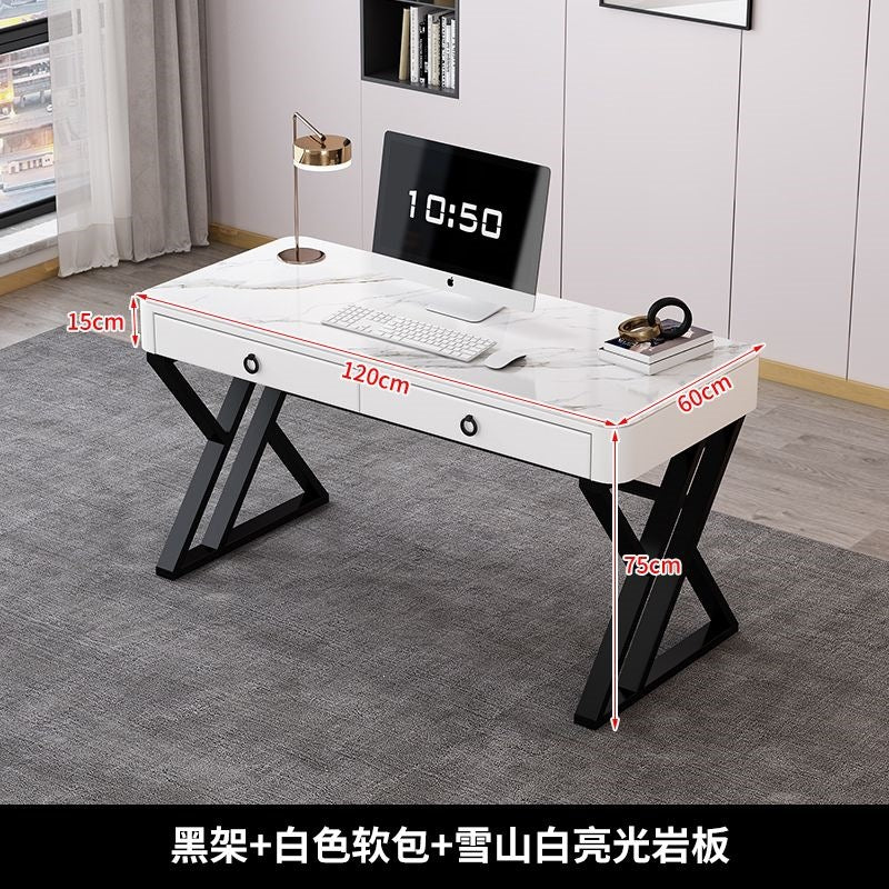 Slate desk accessible luxury modern italian computer desktop table for home simple office desk bedroom workbench study table