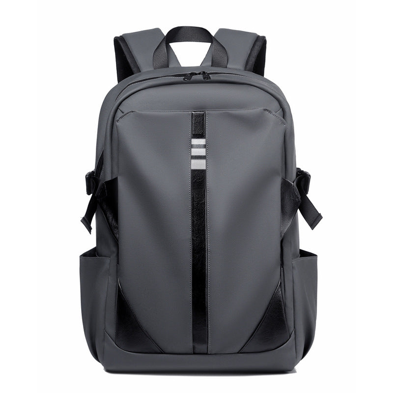 School bag large capacity dirt-resistant new large capacity casual backpack solid color business trip backpack student school bag