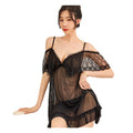 Pinse clothing pinse clothing wholesale sexy lingerie sexy temptation pajamas women's see-through mesh ruffles