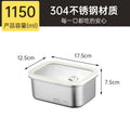 304 stainless steel food storage container - microwave safe, student-approved lunch box, airtight food container for fruits and bento boxes