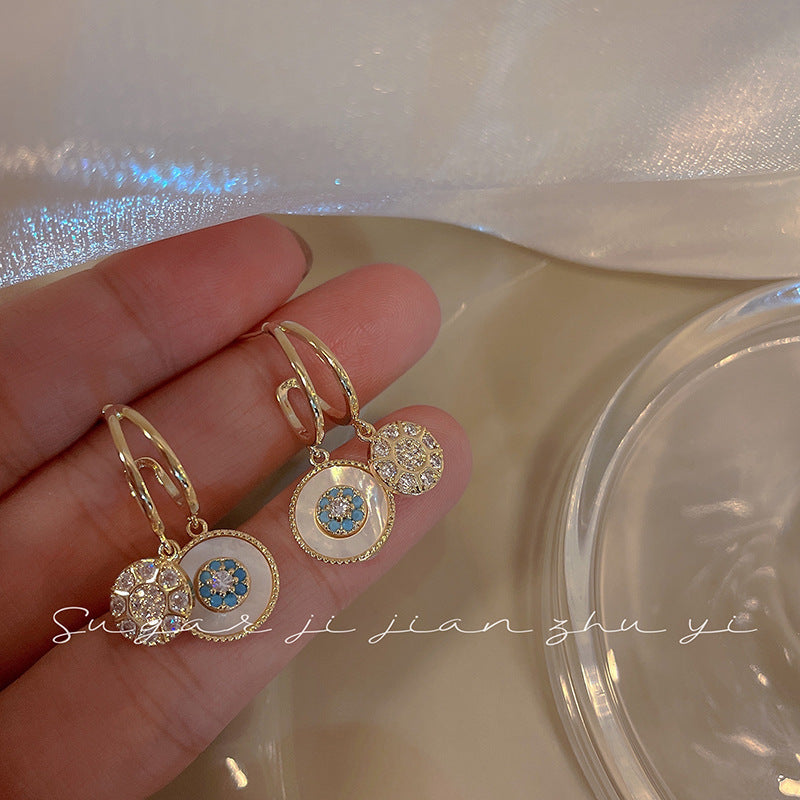 925 silver needle pearl zircon earrings for women classysenseniche style cold style forest style earrings wholesale