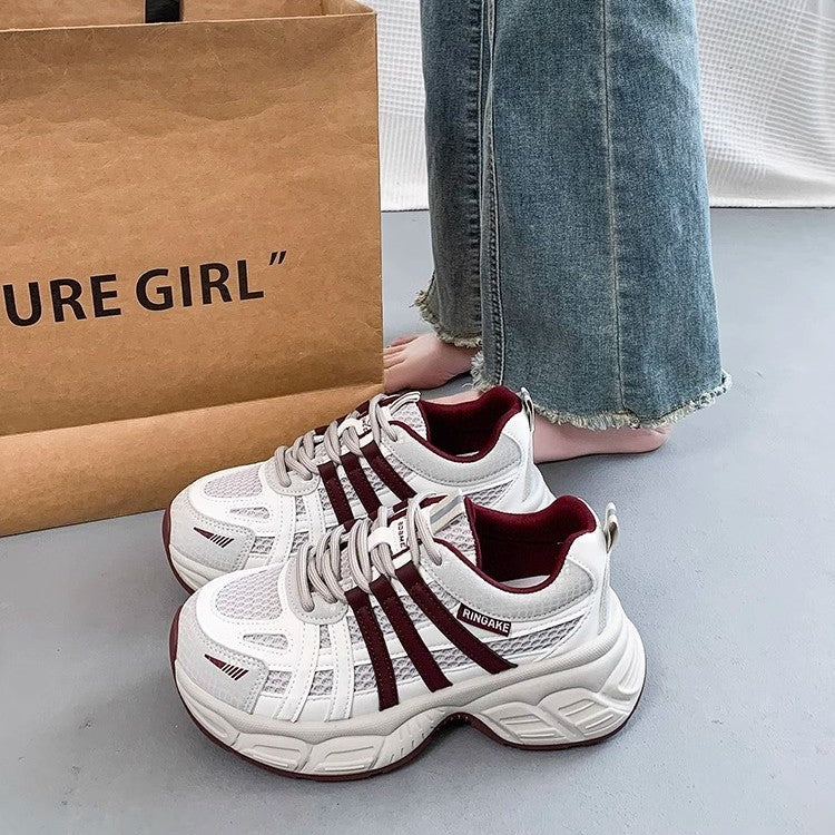 Retroniche stylethick soledad shoes women 2025spring & fallnew arrivaleasiest for matchlightweightcasualsneakers show feet smallexport
