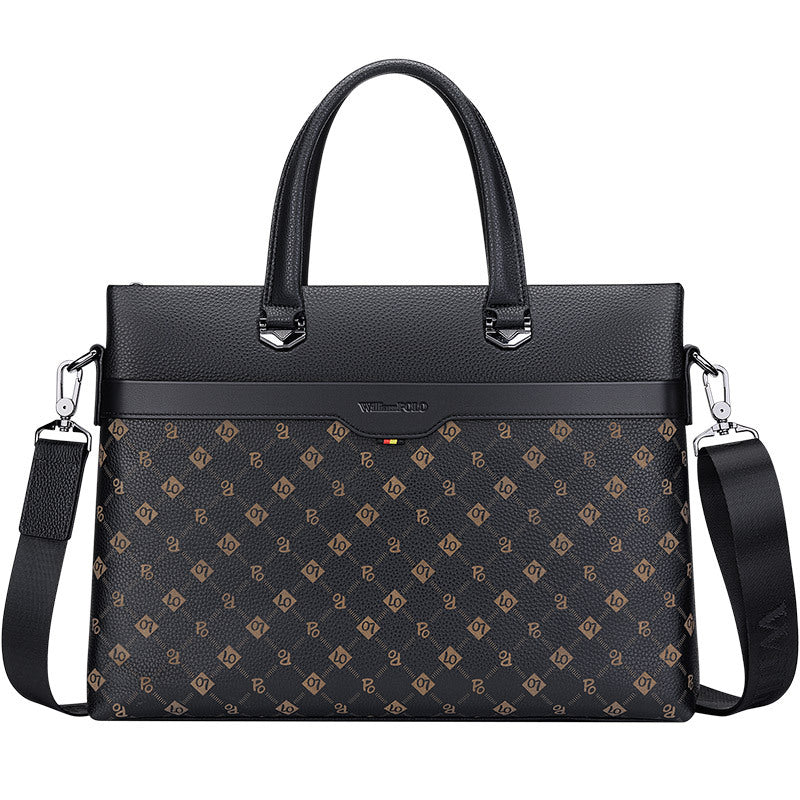 Emperor Paul handbag men's leather business casual messenger bag first layer cowhide new briefcase men's wholesale