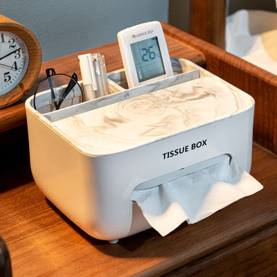 Desktop storage box paper box accessible luxuryinsfor home living room coffee table creative tissue box multifunctional sundries storage
