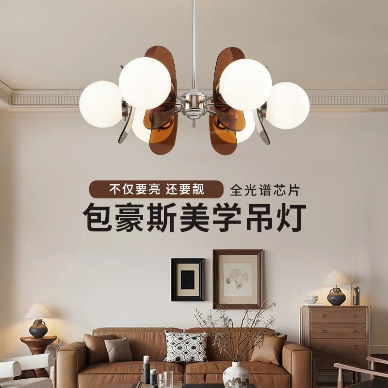 Huiyuan Memphis Living Room Chandelier Medium Antique Bedroom Full Spectrum Bauhaus Children's Room Dining Room Lighting E