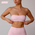 【clearance - no returns or exchanges】strapless sports bra - anti-exposure, inner layer, base layer, tight-fitting bandeau top