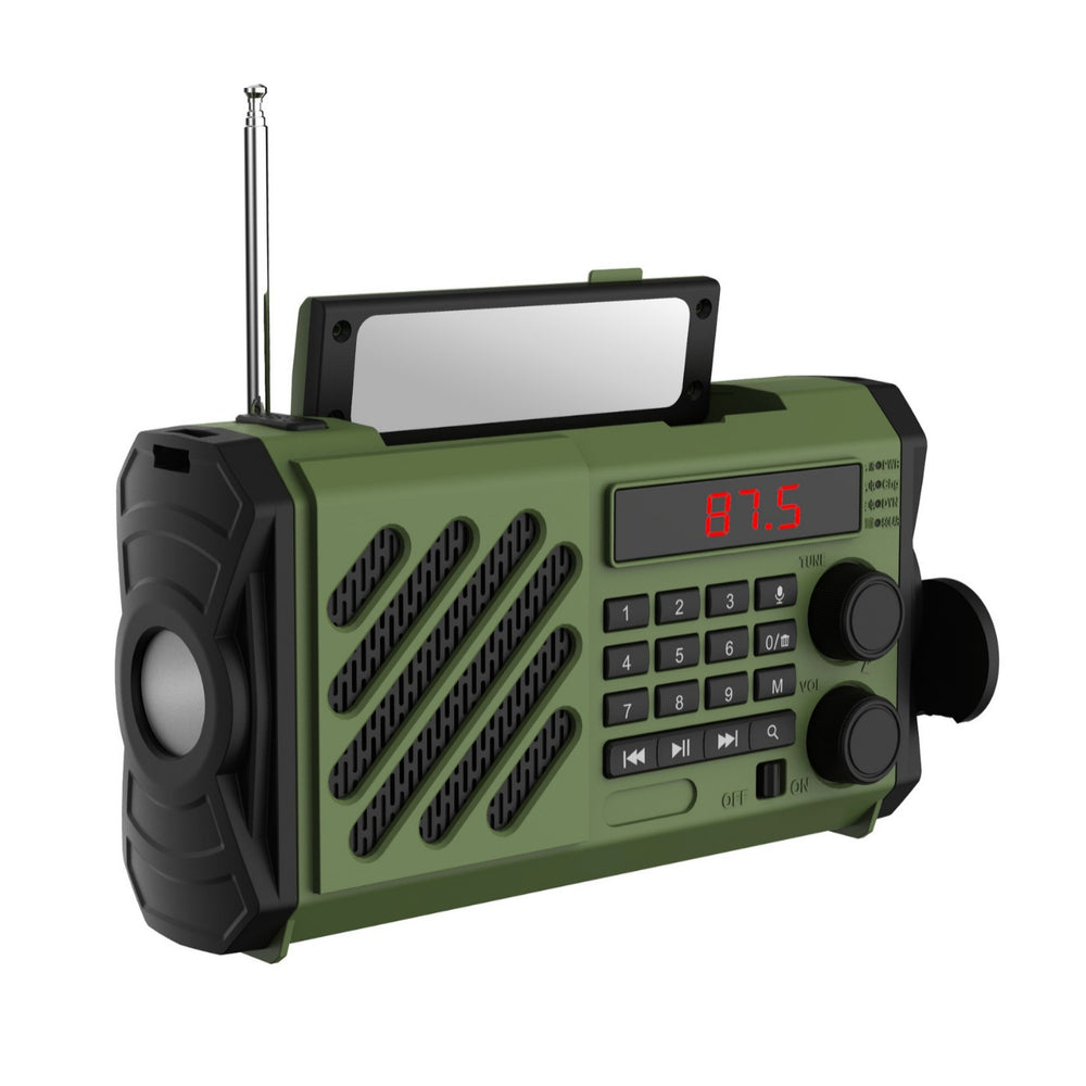 Tuoxiang t-6669 solar small hand-cranked power radio emergency flashlight radio preparedness and disaster prevention