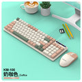 Viper km100 wired keyboard and mouse combo - mechanical feel, color matching, usb, for office, pc, and laptop