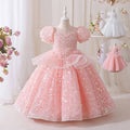 High-end children's first birthday dress, little girl's birthday princess gown, hostess piano performance outfit, children's day performance, runway show