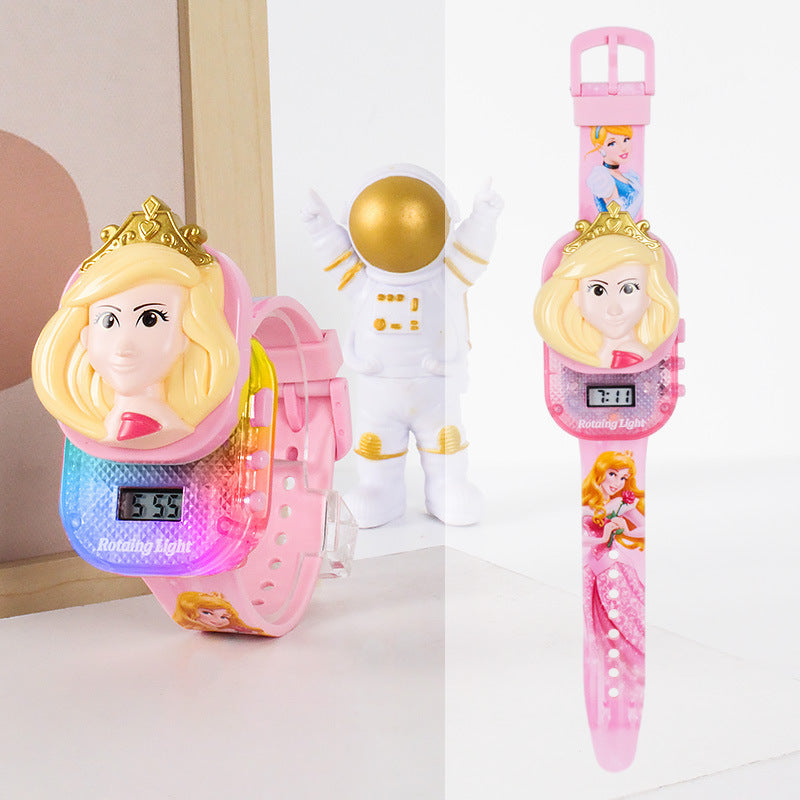 Kids' sliding cover cartoon music electronic watch - toy watch for boys and girls - kuromi style gift