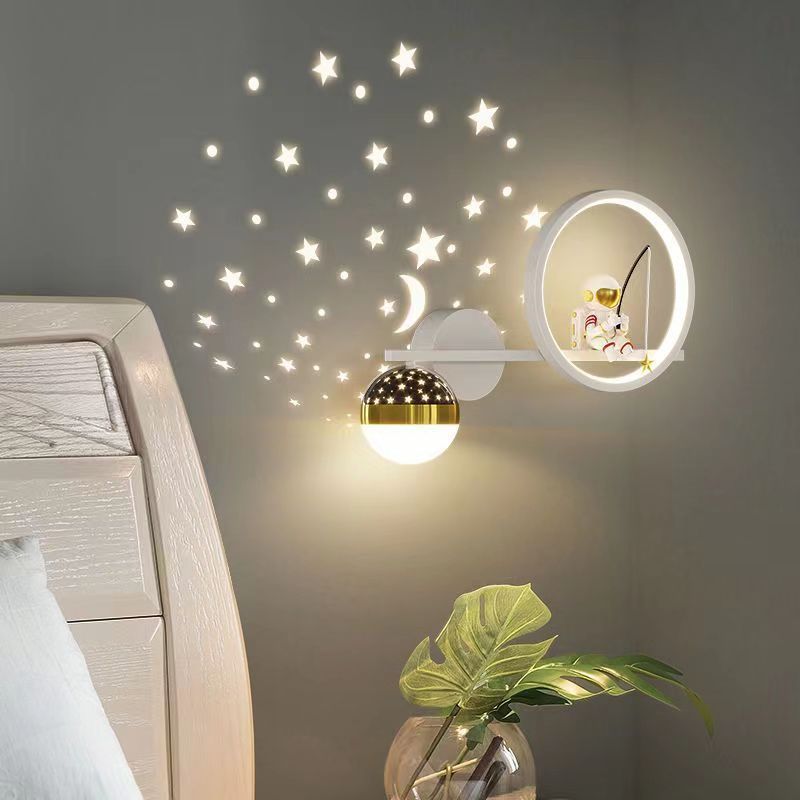 Bedroom bedside wall lamp corridor lamp stair lamp deer head stylish creative modern casual scandinavian living room background wall lamp