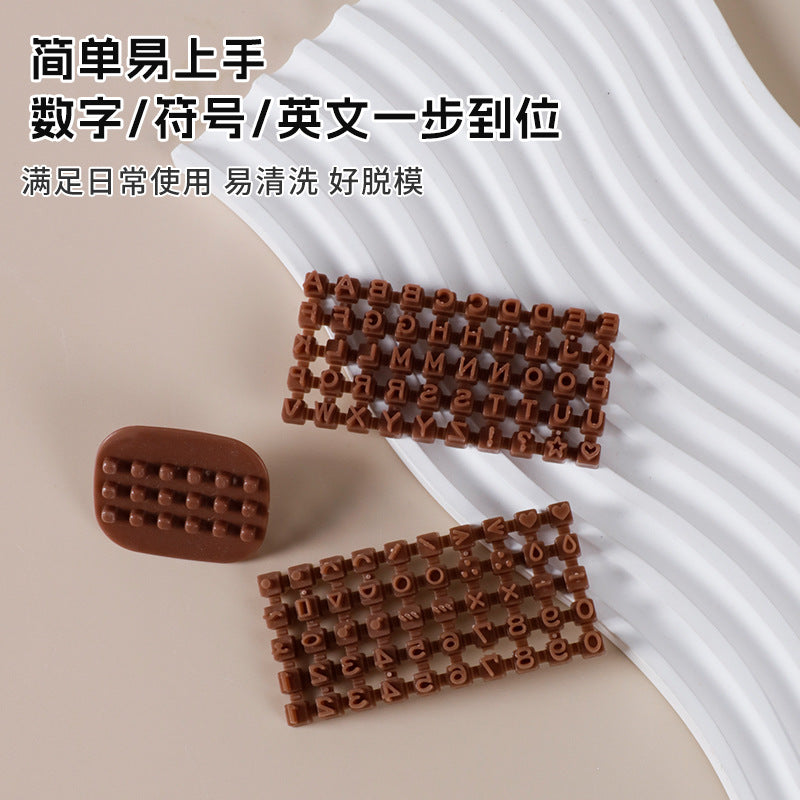 alphabet number symbol cookie press stamp mold stencil cake decorating baking tool