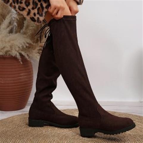 Exportplus size over-the-knee elastic boots fall and winternew arrivalknee highthick solepure colorfashion women's boots in stock