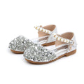 spring/autumn collection: korean style fashionable sequin princess shoes for little girls - stylish summer high-heeled comfortable single shoes wholesale