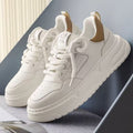 2025 spring new breathable casual men's shoes thick sole height increasing fashion easiest for match sports white shoes white shoes men