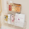 Multifunctional bathroom storage rack with compartments, drainable, no-punch wall-mounted bathroom wall cosmetic storage box