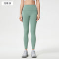 Naked yoga nine-point pants high waist hip belt flap pocket pants tight sports pants elastic tummy control fitness pants women d25036