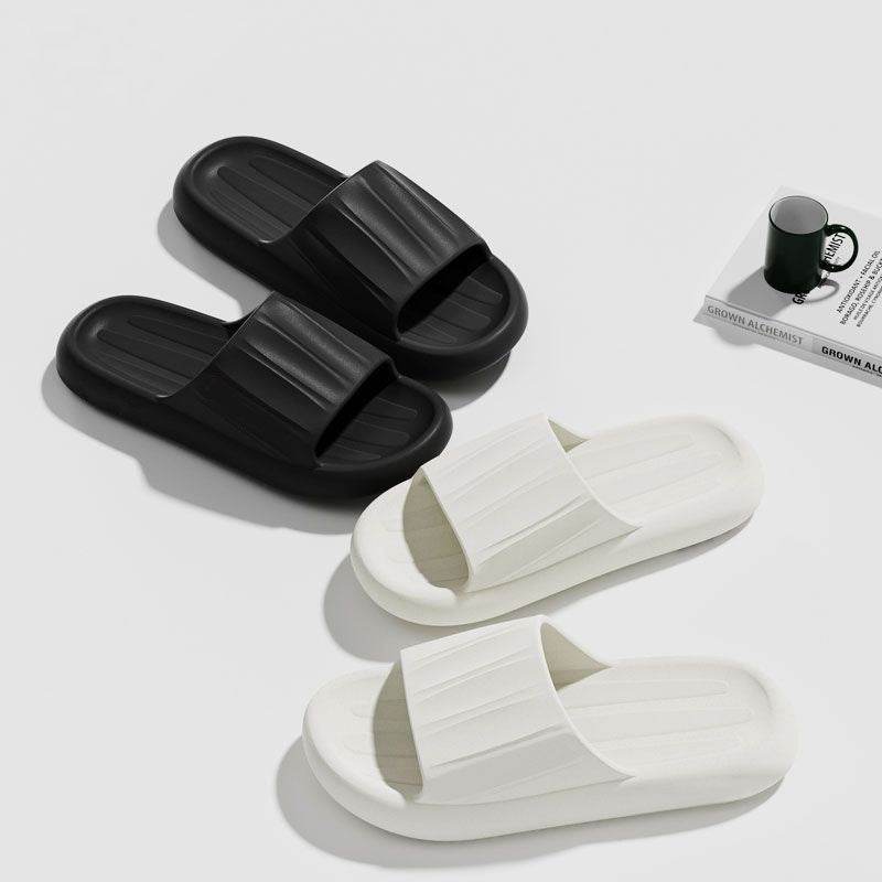 Women's "cloud slides" sandals - 2025 summer indoor home lightweight wear-resistant bathroom bath couple's outdoor slippers
