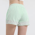 European and american new arrival loose quick-dry athletic shorts women's summer outerwear 3/4 length running cycling double-layer shorts wholesale