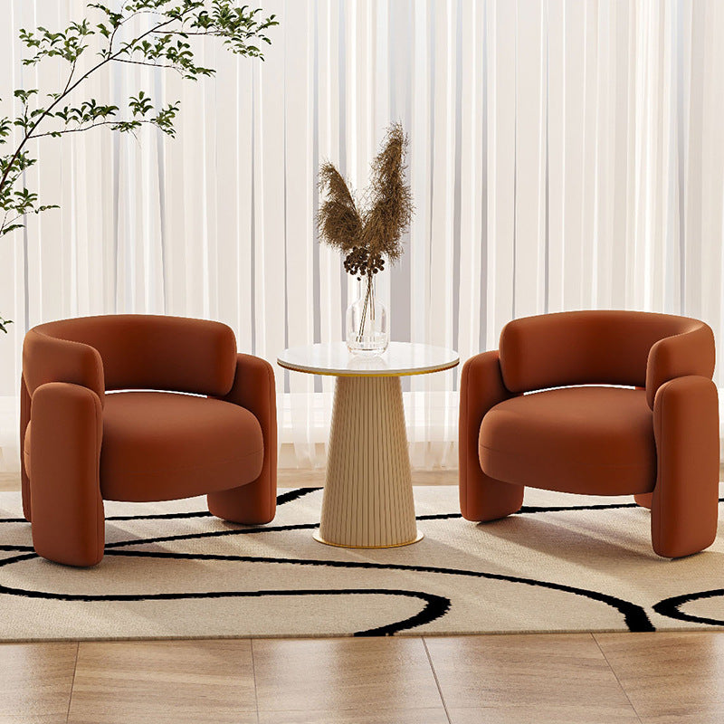 Italian single sofa business lounge area reception area casual sofa light luxury modern reception and negotiation table and chair set